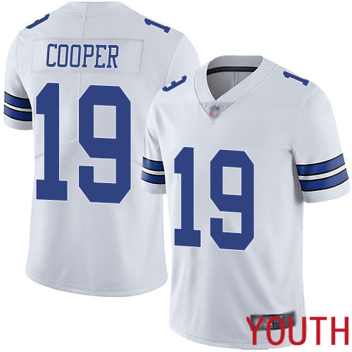 Youth Dallas Cowboys Limited White Amari Cooper Road 19 Vapor Untouchable NFL Jersey